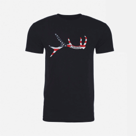 Black Elk Antler Red, White, Blue (Sizing: Large)