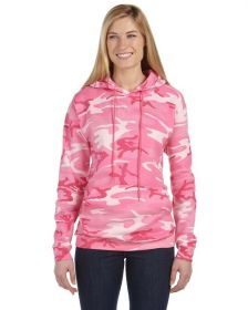 Unisex Camo Pullover Hoodie - GREEN WOODLAND - S (Color: PINK WOODLAND, size: 3XL)
