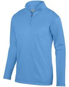 Augusta Sportswear AG5507 Adult Wicking Fleece Quarter-Zip Pullover (Color: COLUMBIA BLUE, size: S)